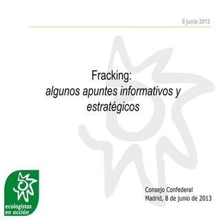 Fracking: algunos apuntes