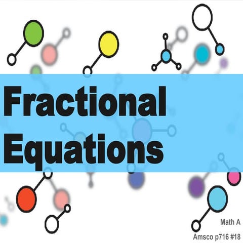 Fractional Equations