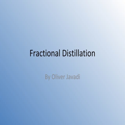 Fractional distillation