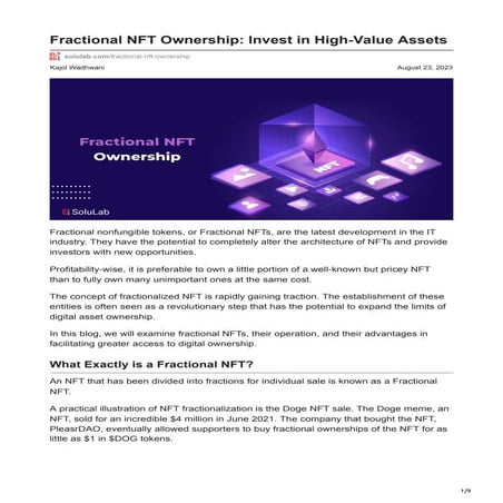 Fractional NFT Ownership Invest in High-Value Assets.pdf