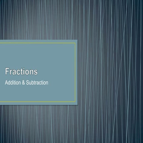 Fractions
