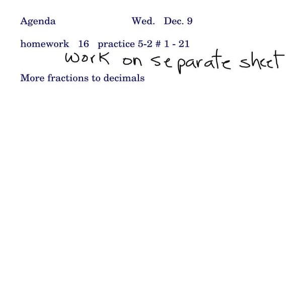 Fractions And Decimals More Practice 12 09 Hex