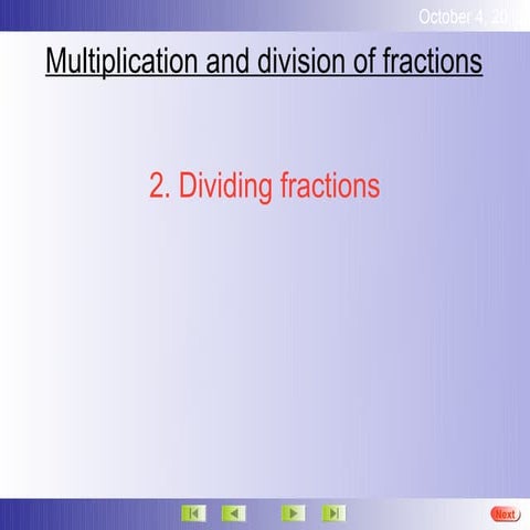 Fractions division