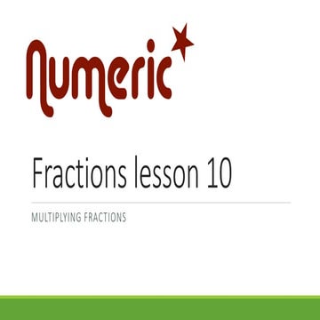 Fractions lesson 10
