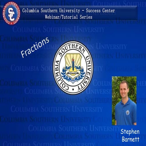 Fractions webinar