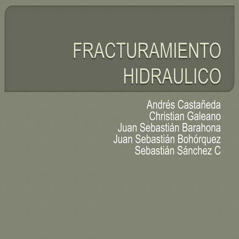 Fracturamiento hidraulico 2