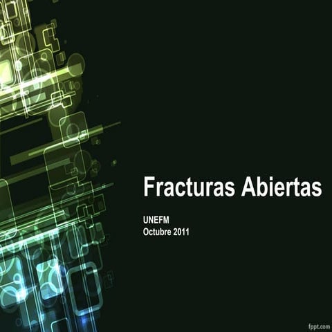 Fracturas abiertas