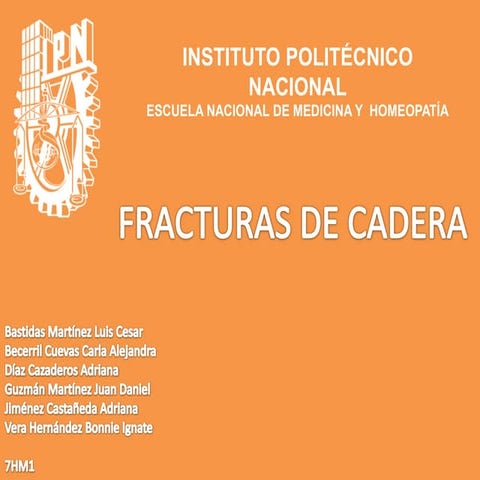 Fracturas de cadera