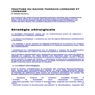 Fracture du rachis thoraco.dr manzo...