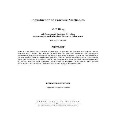 Fracture Mechanics
