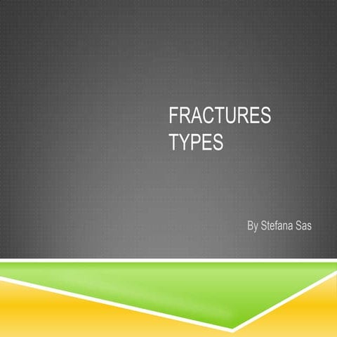 FRACTURE (TYPES AND PATTERN) | PPTX