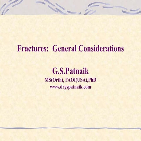 Fractures | PPT