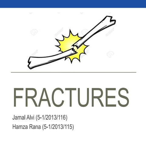 Fractures By Dr Jamal Alvi
