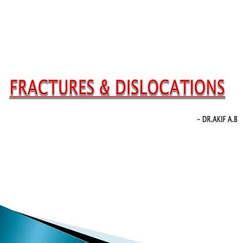 Fractures and dislocations- Upper Limb