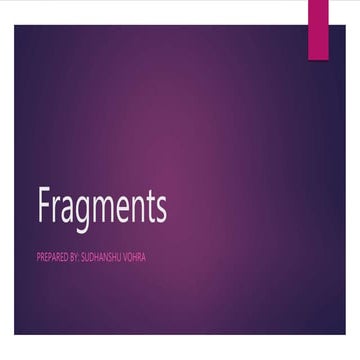 Fragments