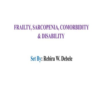 Frailty presentation | PPTX