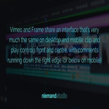 Frame io vs vimeo | PDF