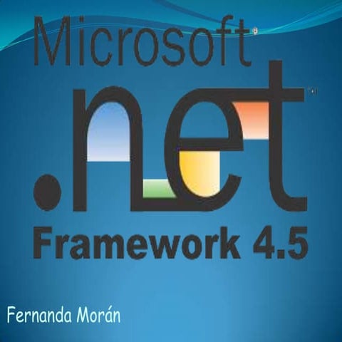 .Net Framework Introduction | PPTX