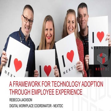 A framework for technology adoption through employee experience