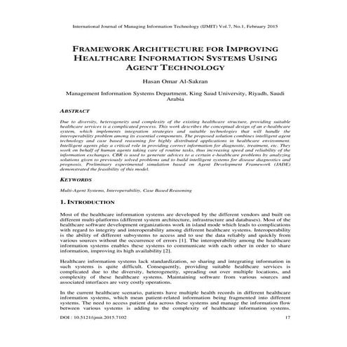 Framework architecture for improving