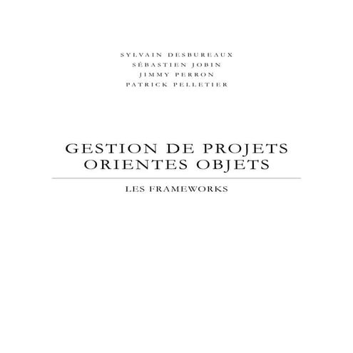 Framework Orienté objet