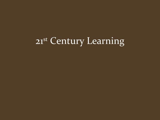 The 21st Century Curricular Landscape in the Classroom | PPTX