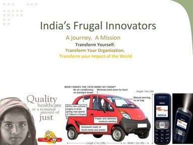 Framework for the frugal innovation