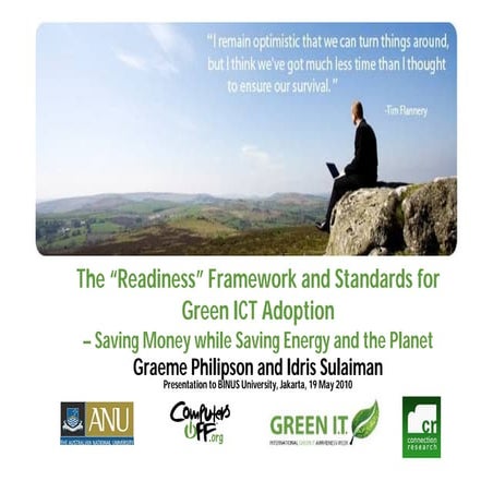 Framework Model For Greening It Green IT Seminar Binus Final