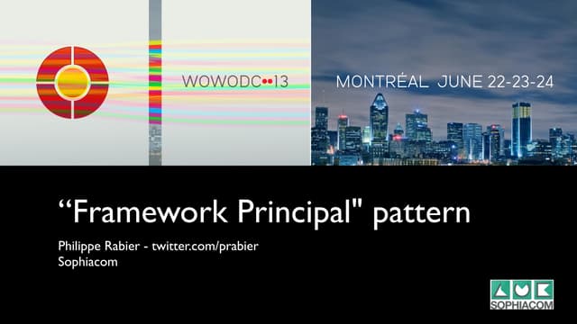 "Framework Principal" pattern