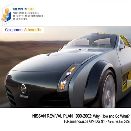 Nissan Revival Plan 1999-2002: Why, How and So What?