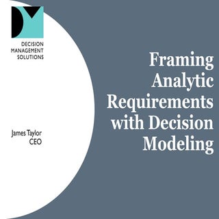 Framing Analytic Requirements with ...