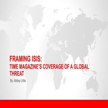 Framing ISIS: Time Magazine's Coverage of a Global Threat