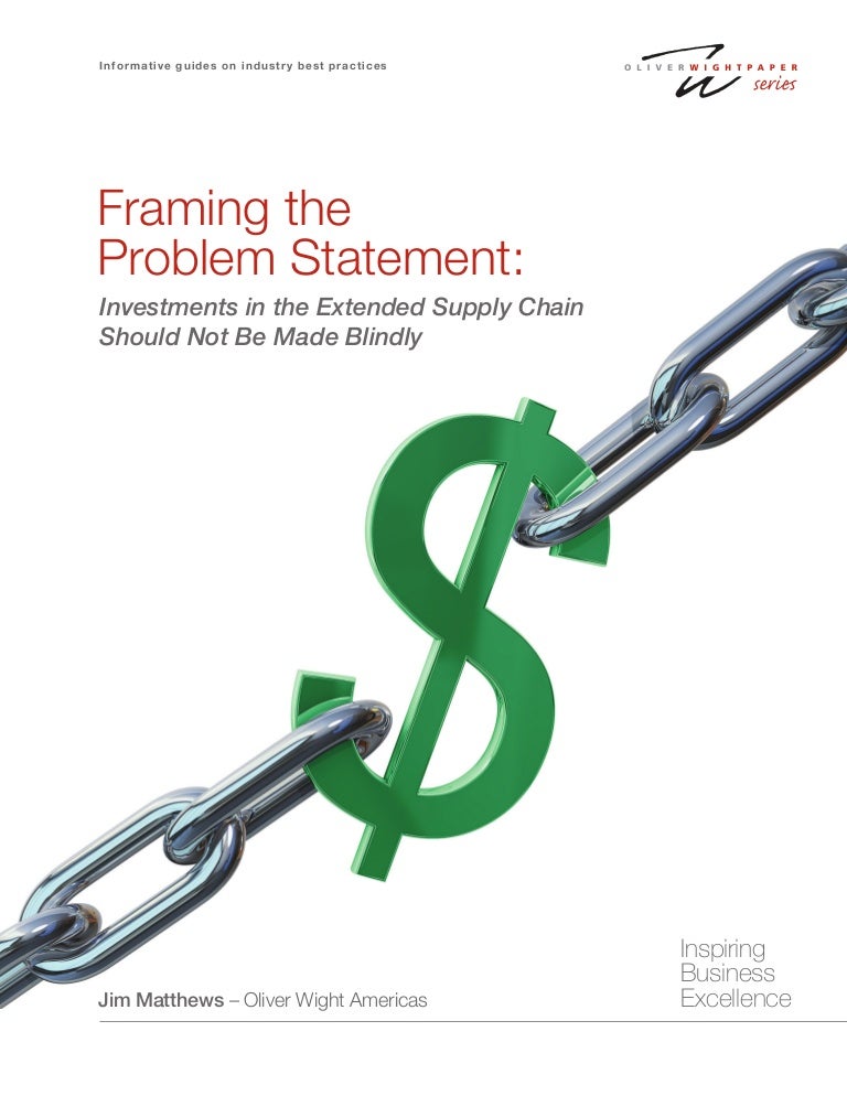 Framing the problem statement