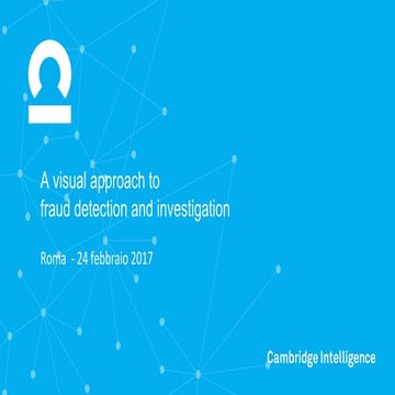 A visual approach to fraud detection and investigation - Giuseppe Francavilla