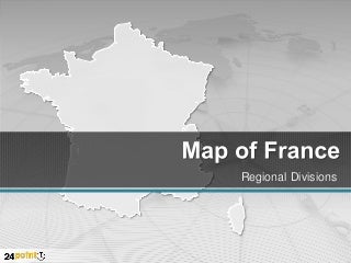 Editable PPT Map - France