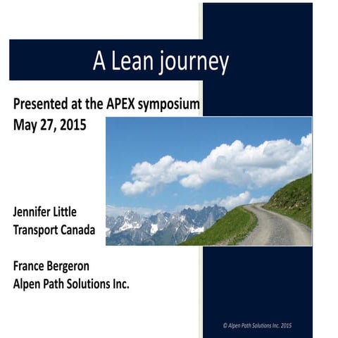 A Lean Journey