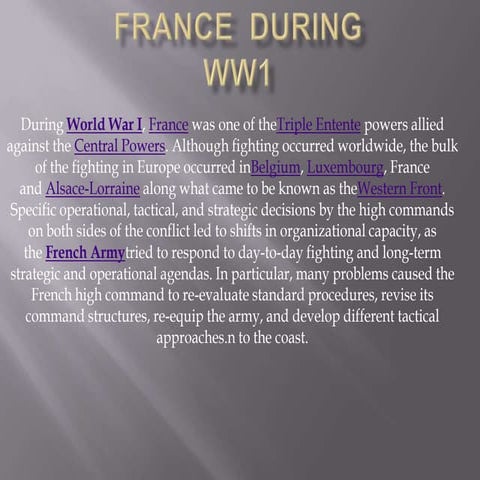 France  during  ww1