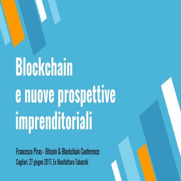 Blockchain e nuove prospettive imprenditoriali: Initial Coin Offering (ICO)