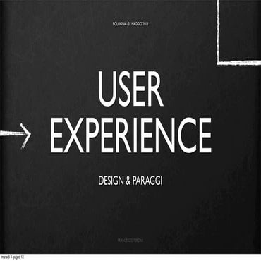 Francesco Terzini - BTO Educational - User Experience Design - 31 maggio 2013