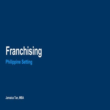 Franchising 1