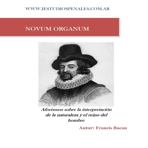Francis bacon - novum organum