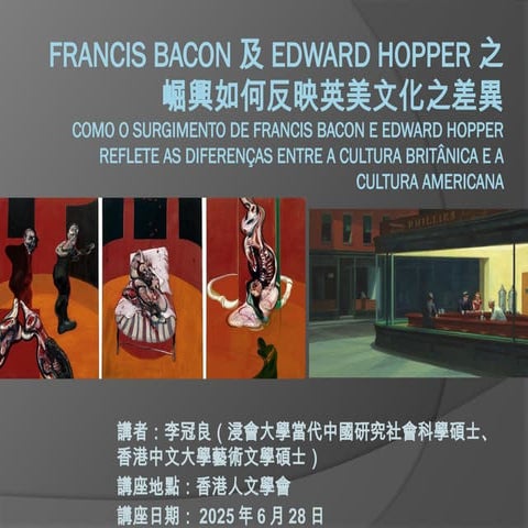 Differences between Francis Bacon and Edward Hopper