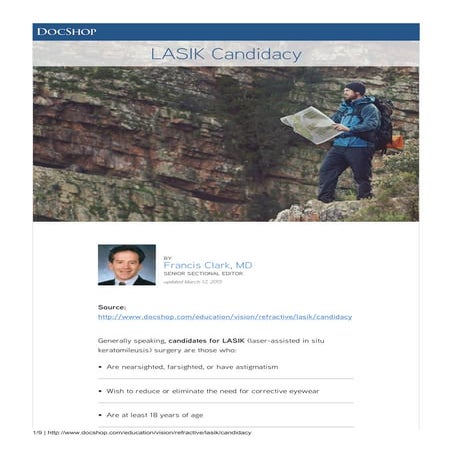 LASIK Candidacy