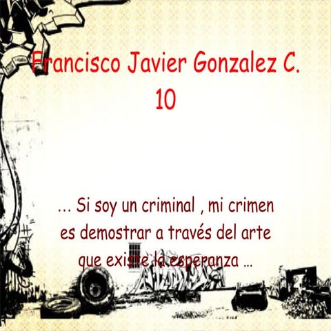 Francisco javier gonzalez c