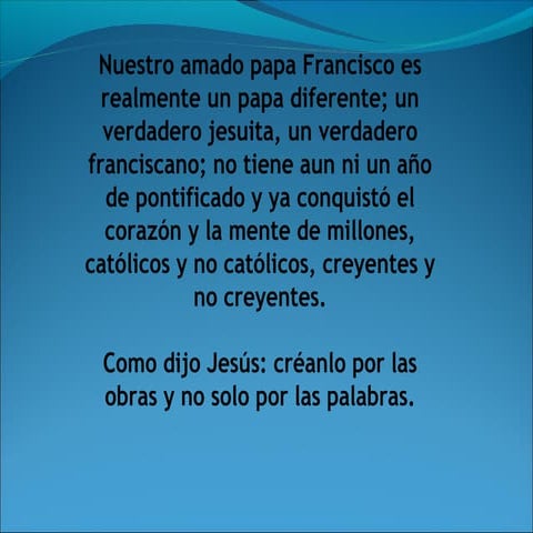 Francisco: un papa diferente !!!