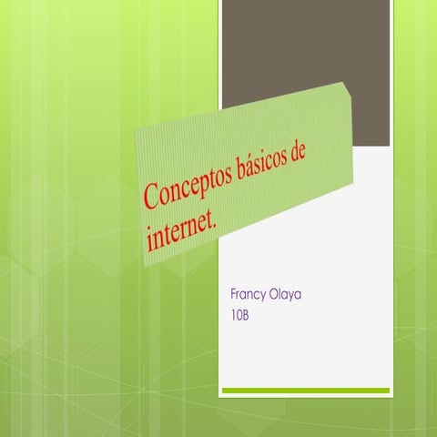 Conceptos básicos de Internet
