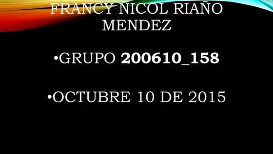 Francynicol presentations