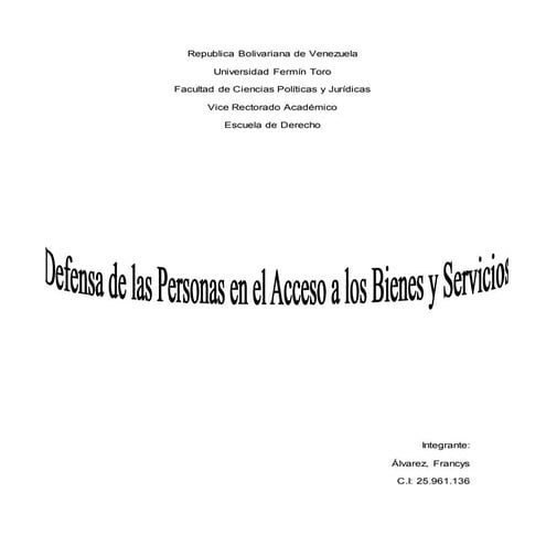 defensa de las personas en el acceso a bienes y servicios PDF