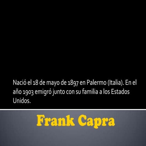 Frank capra. roberto saller