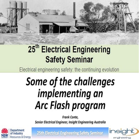 Frank Conte Arc flash program